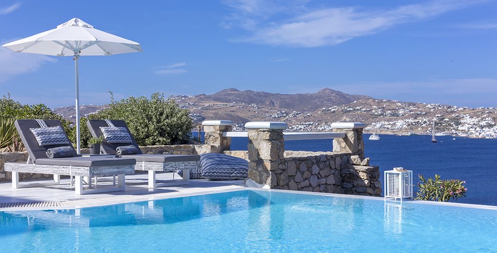 Hôtel haut de gamme sur l'île de Mykonos en Grèce, sélectionné par Voyage Privé