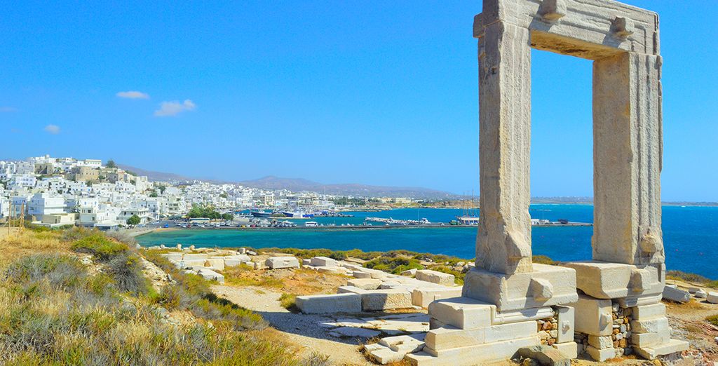 Photographie de la ville de Naxaus en Grèce