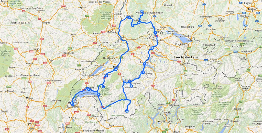 Switzerland & Black Forest Fly & Drive 4* Voyage Privé up to 70