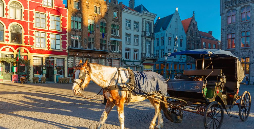 City Breaks in Bruges : horse carriage ride