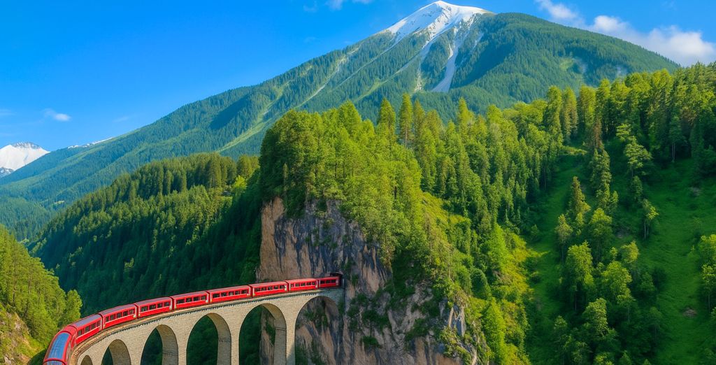 Panoramazugfahrt mit dem Glacier Express - St. Moritz