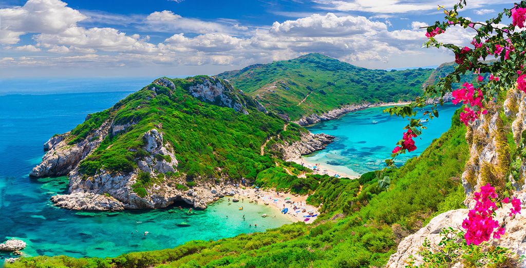 Paysage observé lors d'une escapade au sud de Corfou