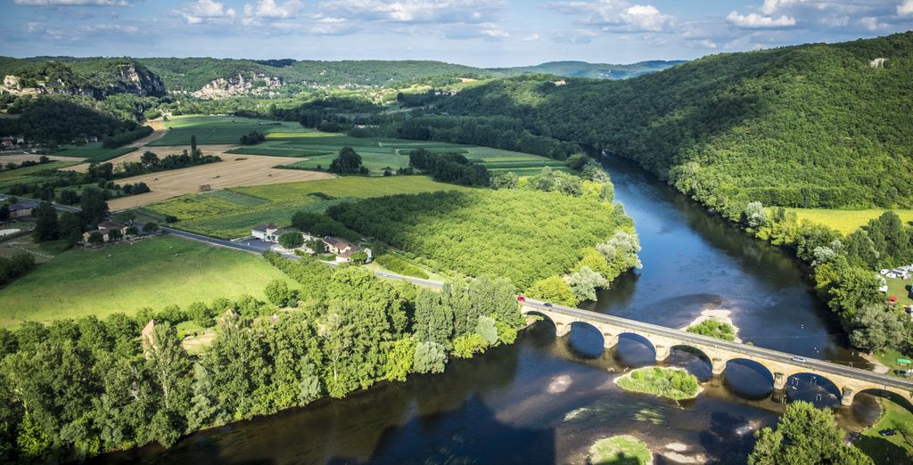 Le cours d’eau la Dordogne