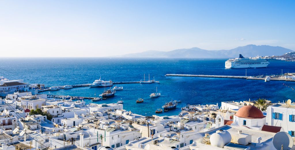 Tour di 6, 8 o 10 notti tra Santorini e Mykonos