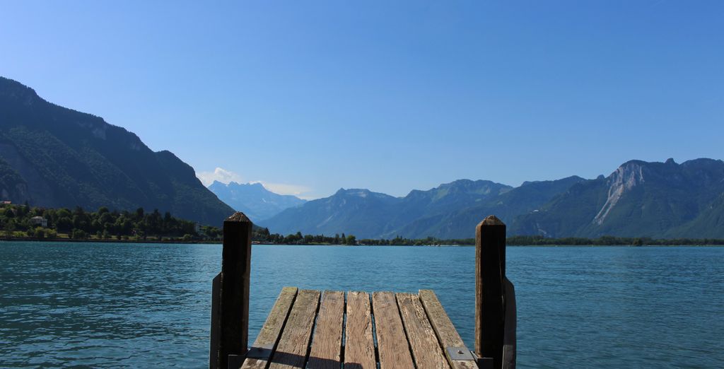 Ponton du lac Léman