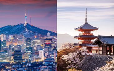 Individuele rondreis van 10 tot 14 nachten door Zuid-Korea en Japan