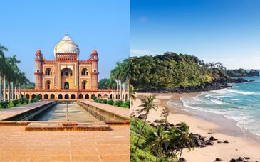 Tour di gruppo: Romance al Taj Mahal con estensione balneare