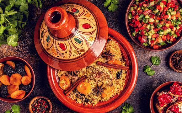 Una clase de cocina tradicional marroquí en un riad (por persona y estancia)