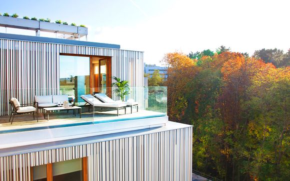 Entrañable escapada en un estudio con vistas al bosque