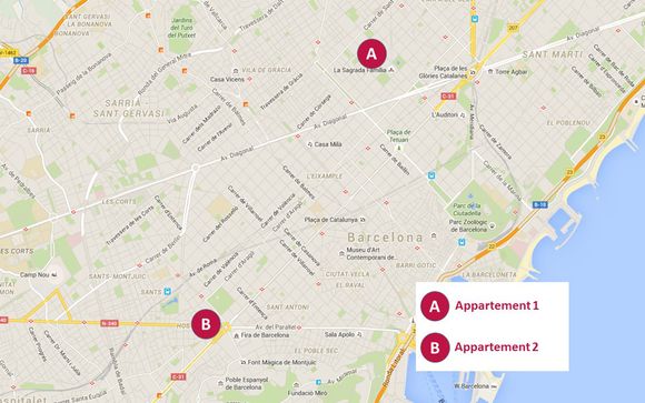 Découvrez la situation géographique des appartements