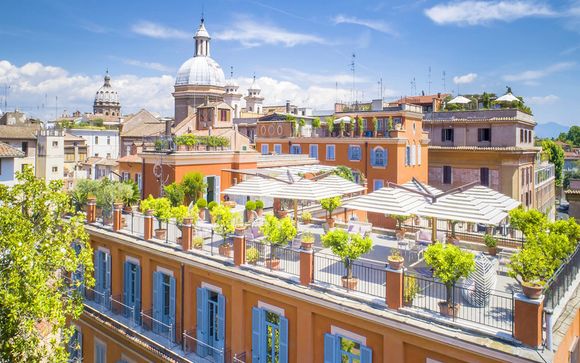 Hotel 4* con terrazza panoramica vicino a Campo de' Fiori