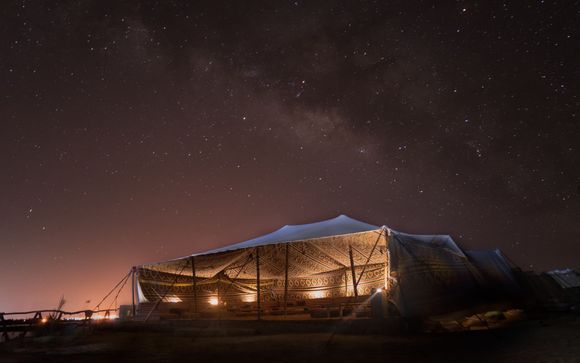 Uw inbegrepen excursie: bedouïenendiner en sterrenkijken